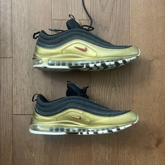 Nike Air Max 97 QS 'B-Sides Metallic Gold - Picture 4 of 8